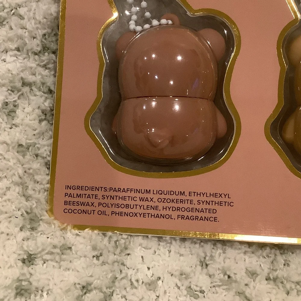 Beary Cute Flavored Lip Balm Trio Bear Keychains Set NWT 3x .24 oz - Picture 13 of 16